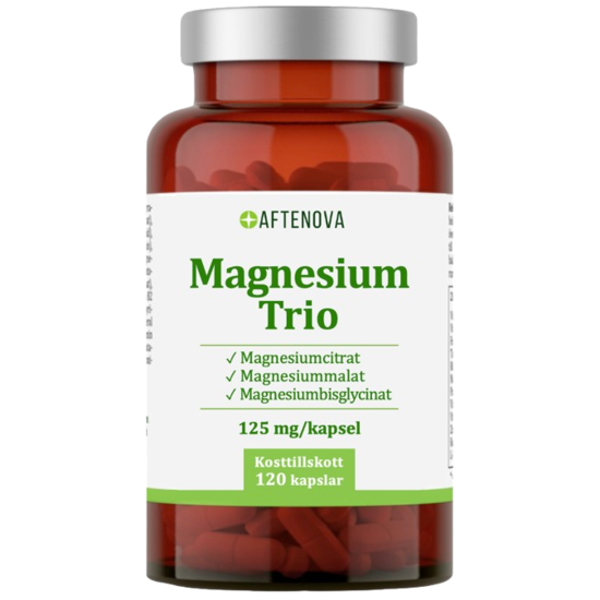 AfteNova Magnesium Trio 125 mg 120 kapslar 