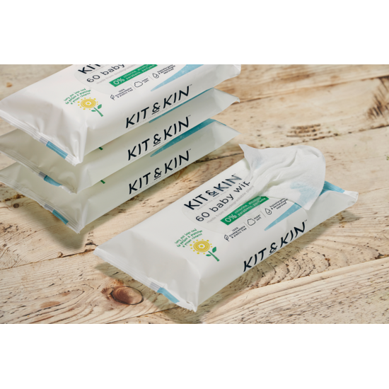 Kit & Kin Våtservetter 60-pack