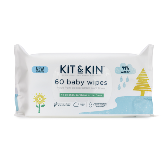 Kit & Kin Våtservetter 60-pack