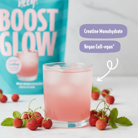 Heey! Boost & Glow Kreatin + Coll-egan Smultron 300 g