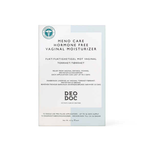 DeoDoc Meno Care Hormone Free Vaginal Moisturizer 12 st