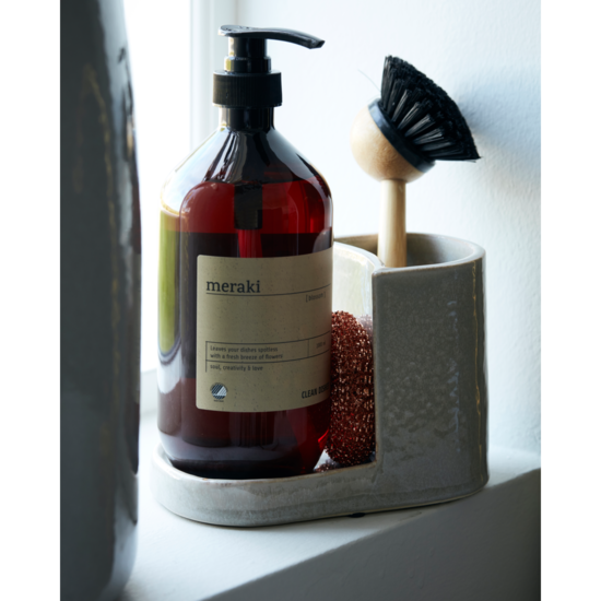 Meraki Borste- & Tvålhållare Shellish Grey
