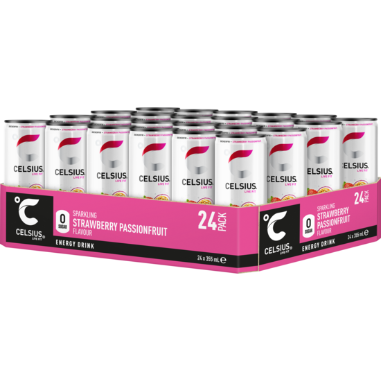 Celsius Strawberry Passionfruit 355 ml 24-pack