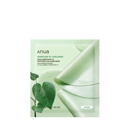 ANUA Heartleaf 70 Soothing Collagen Mask 4 st