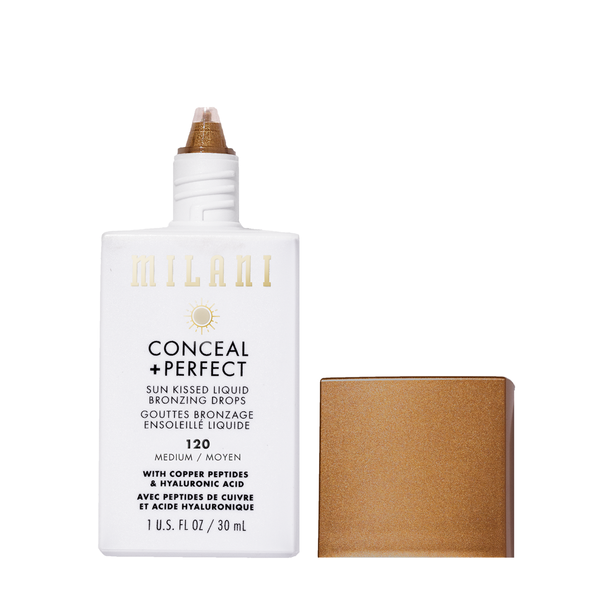 Milani Conceal + Perfect Sun Kissed Liquid Bronzing Drops 120 Medium 30 ml