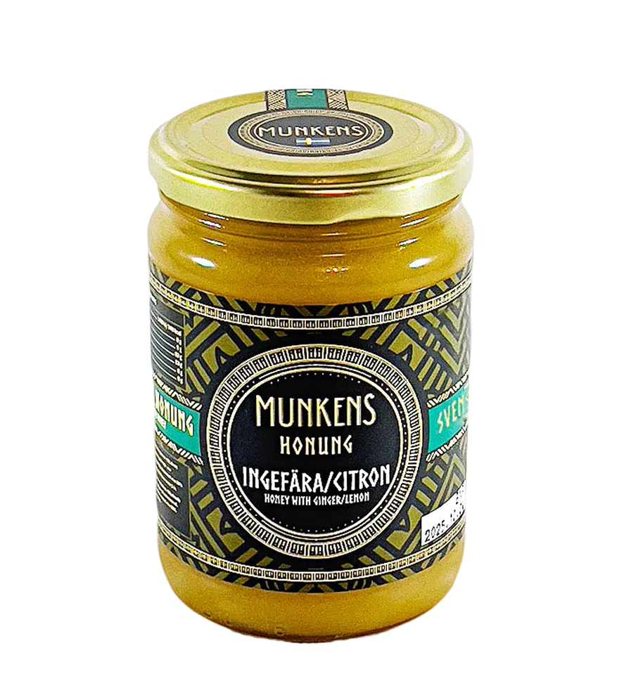 Munkens Honung Raw Ingefära & Citron 280 g