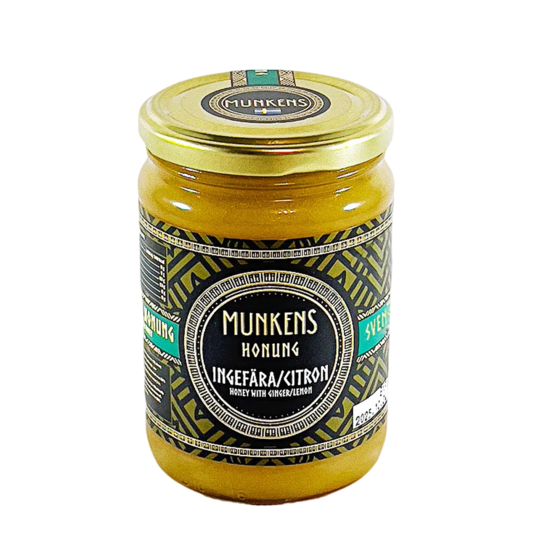 Munkens Honung Raw Ingefära & Citron 280 g