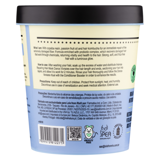 Lola from Rio Danos Vorazes Intensive Repair Mask 450 g