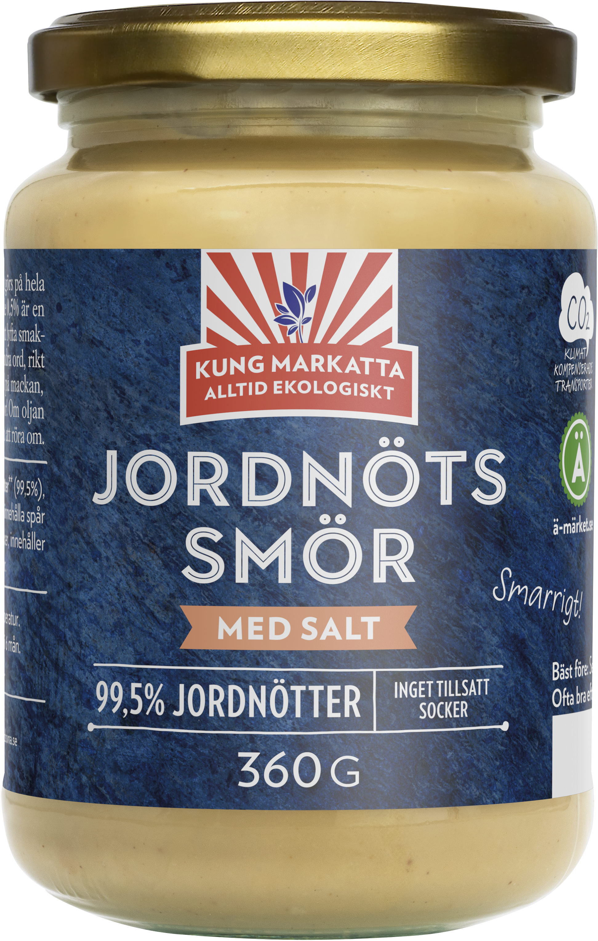 Kung Markatta Jordnötssmör Salt EKO 360 g
