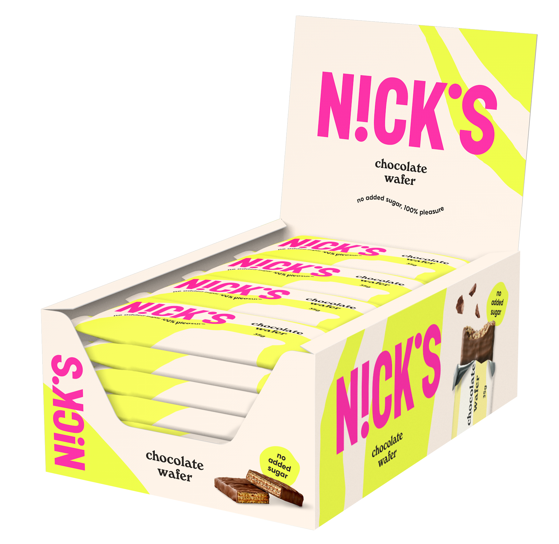 Nicks Chocolate Wafer 35 g 24-pack