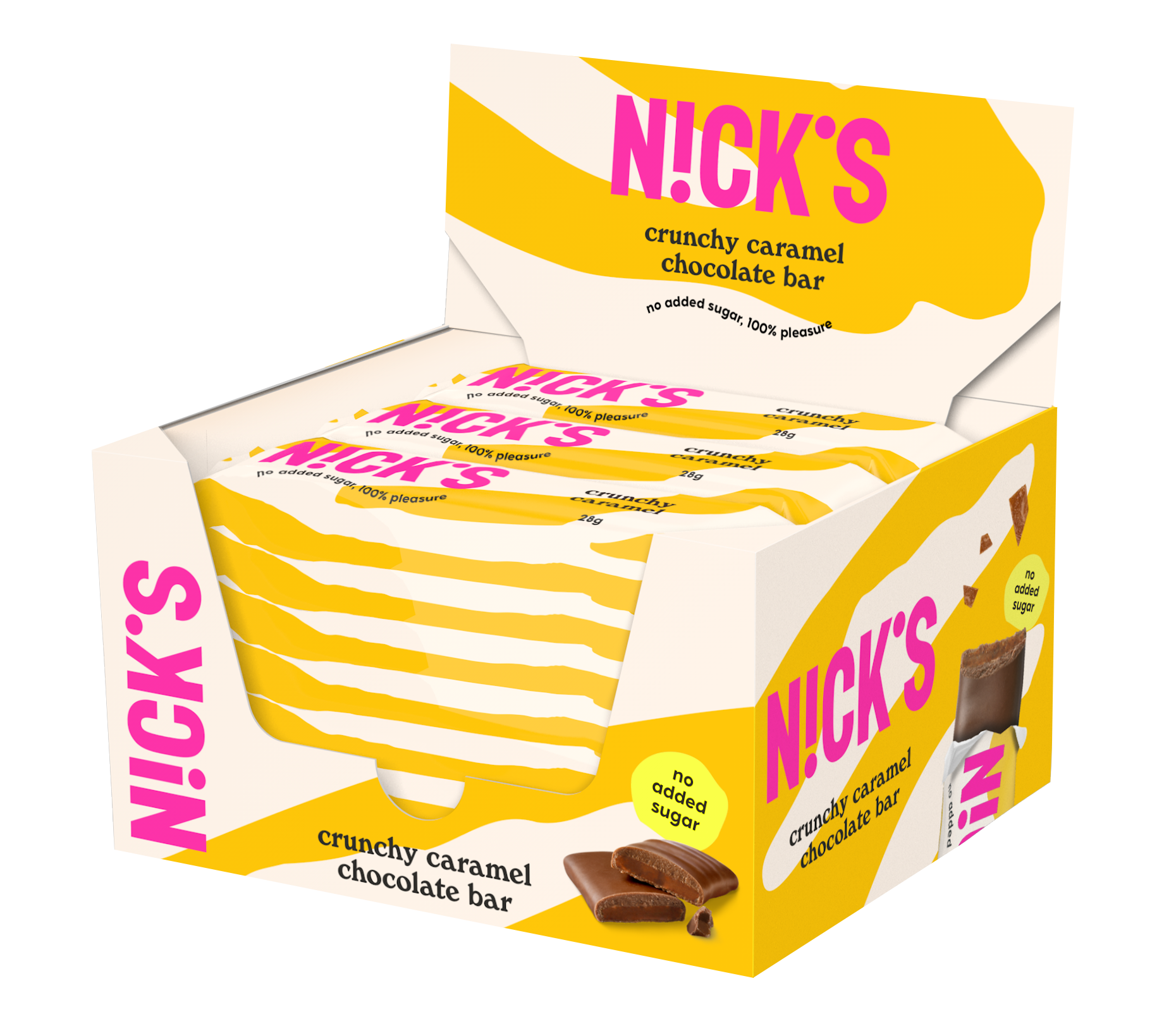 Nicks Crunchy Caramel 28 g 21-pack