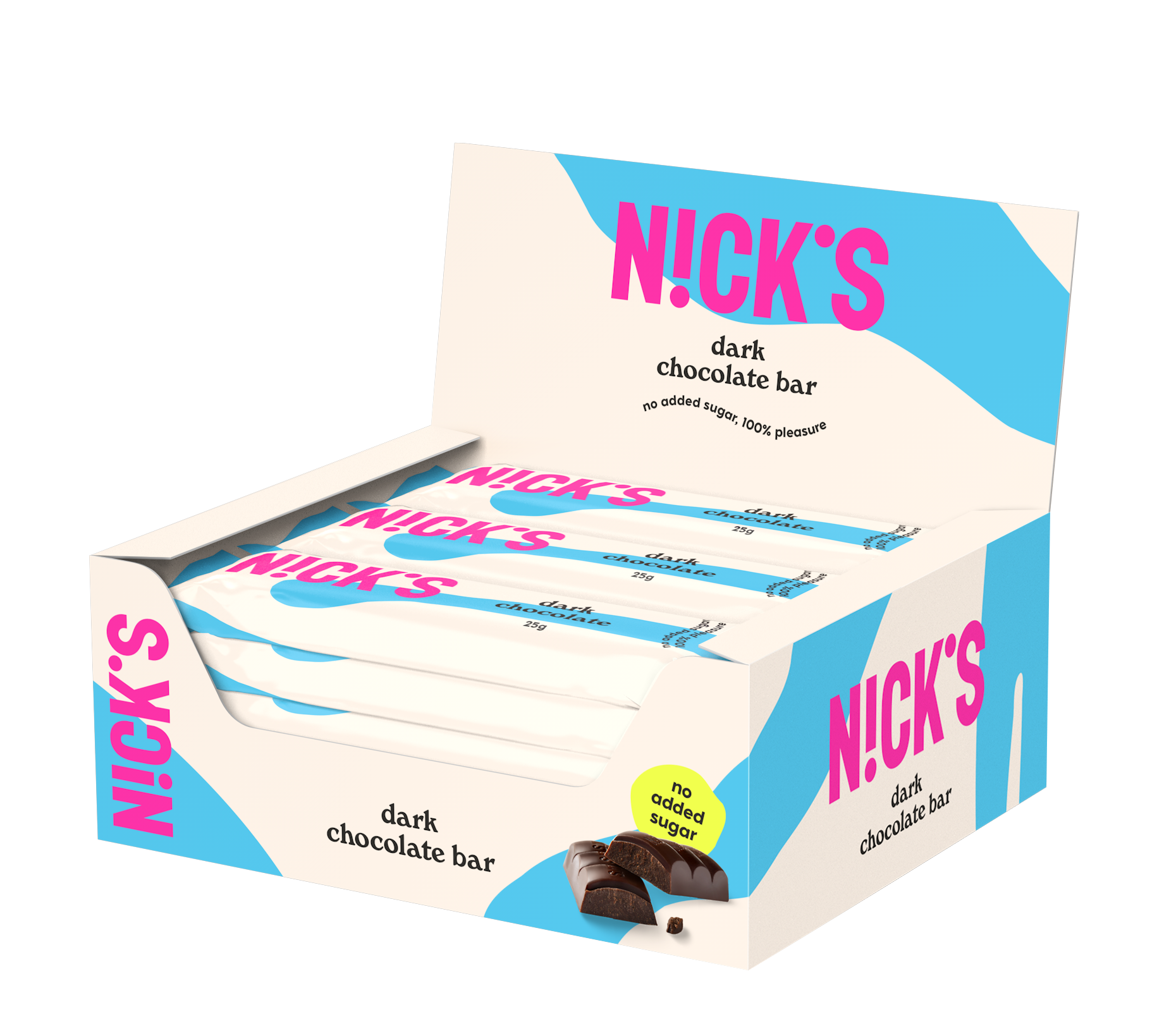 Nicks Dark Chocolate 25 g 15-pack