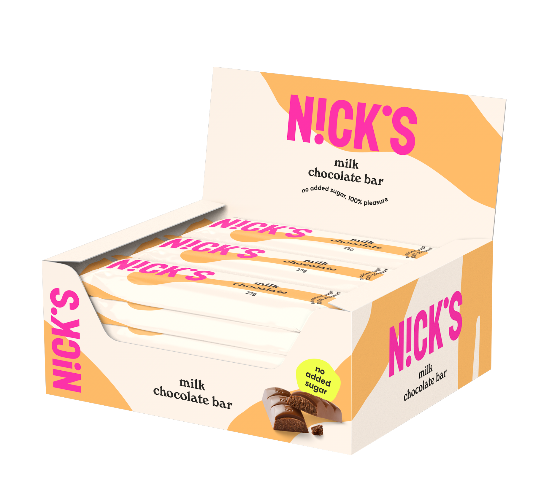 Nicks Milk Chocolate 25 g 15-pack