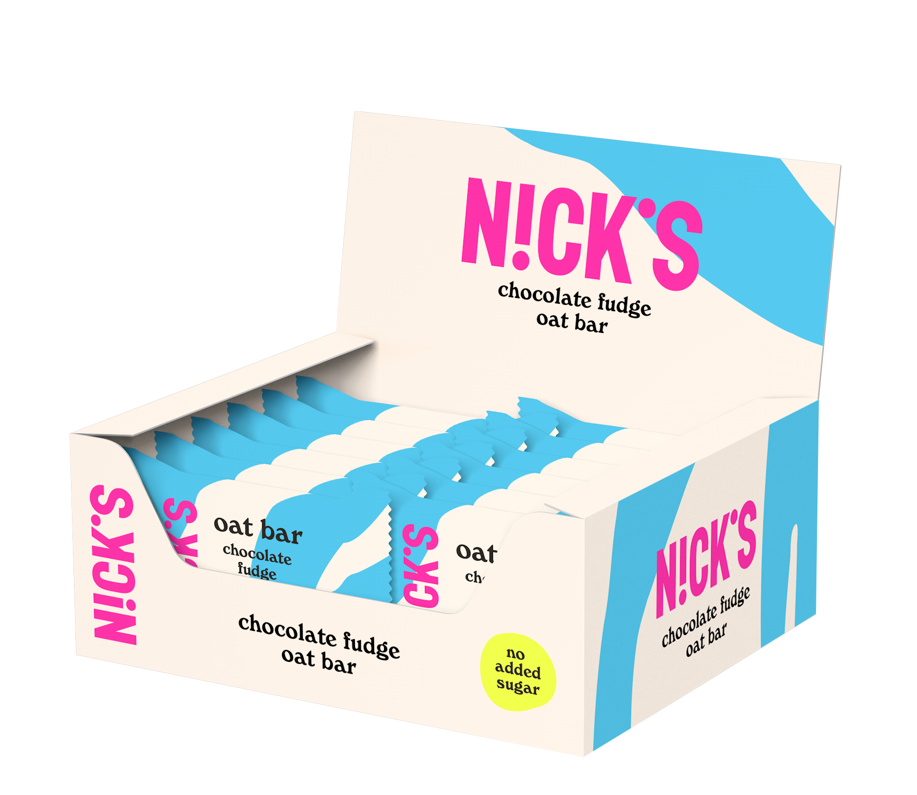 Nicks Oat Bar Chocolate Fudge 35 g 12-pack