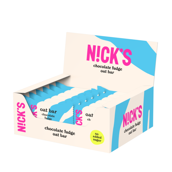 Nicks Oat Bar Chocolate Fudge 35 g 12-pack