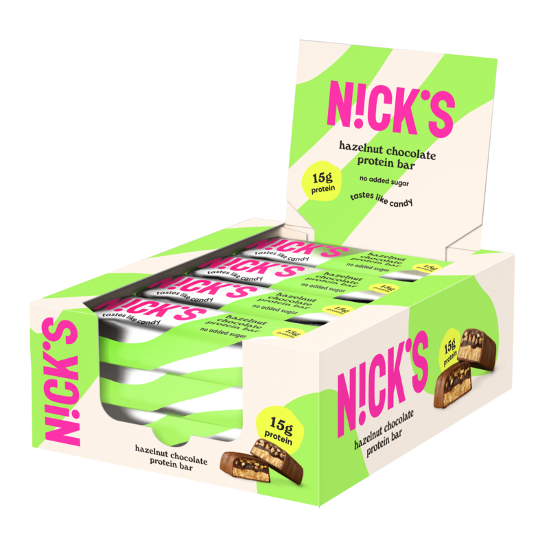 Nicks Protein Bar Hazelnut Chocolate 50 g 12-pack