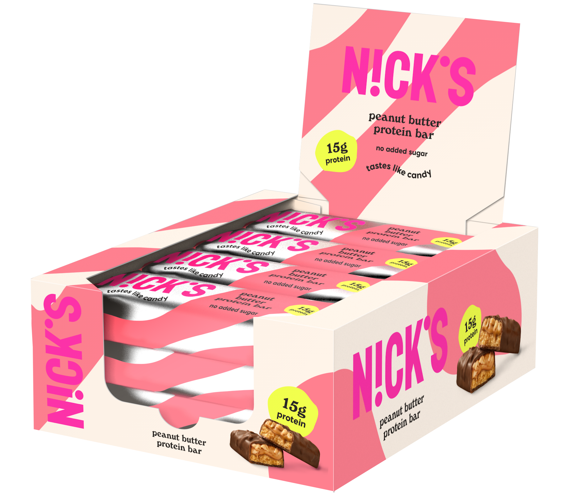 Nicks Protein Bar Peanut Butter 50 g 12-pack