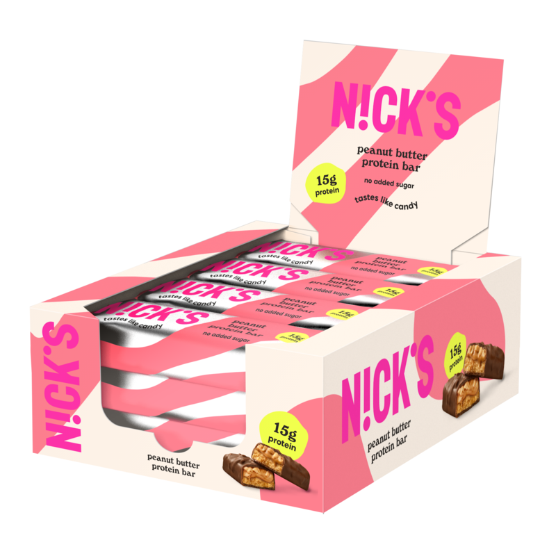 Nicks Protein Bar Peanut Butter 50 g 12-pack