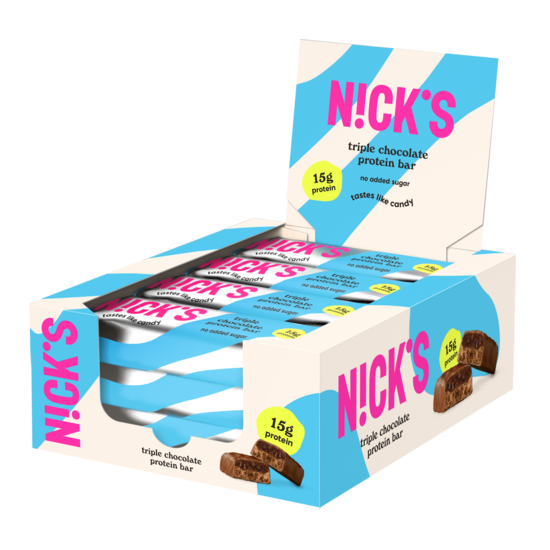Nicks Protein Bar Triple Chocolate 50 g 12-pack