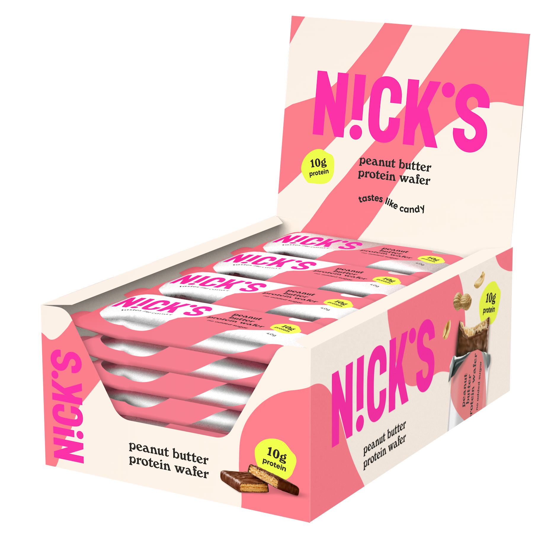 Nicks Protein Wafer Peanut Butter 40 g 24-pack