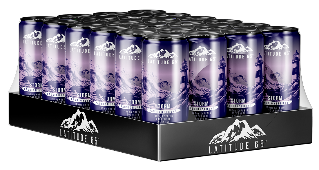 Latitude 65 Storm Passionsfrukt 330 ml 24-pack