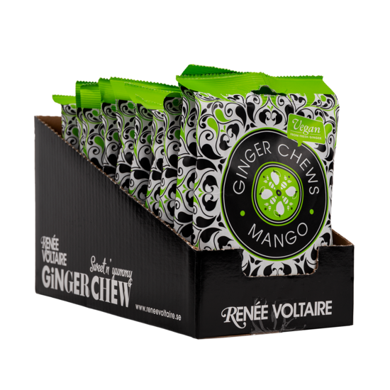 Renée Voltaire Ginger Chews Mango 120 g 10-pack
