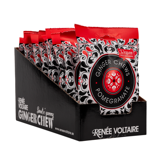 Renée Voltaire Ginger Chews Granatäpple 120 g 10-pack