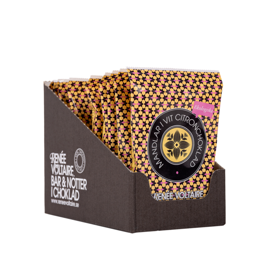 Renée Voltaire Mandlar i Vit Citronchoklad EKO 45 g 10-pack