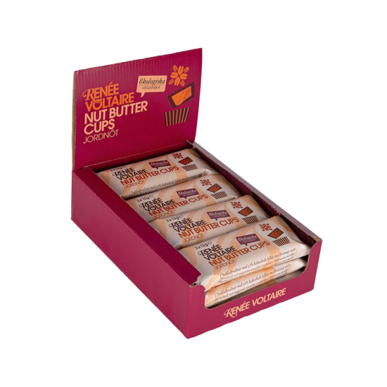 Renée Voltaire Nut Butter Cups Jordnöt EKO 3 x 13 g 12-pack