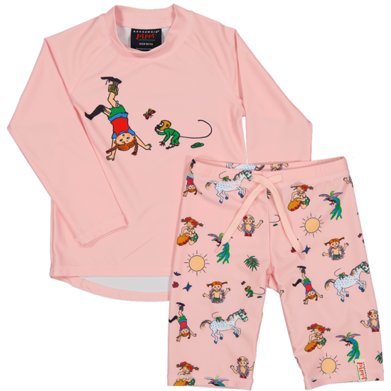 Geggamoja Pippi Långstrump UV-Set Rosa 110/116