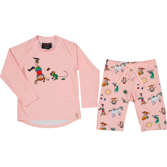 Geggamoja Pippi Långstrump UV-Set Rosa 110/116