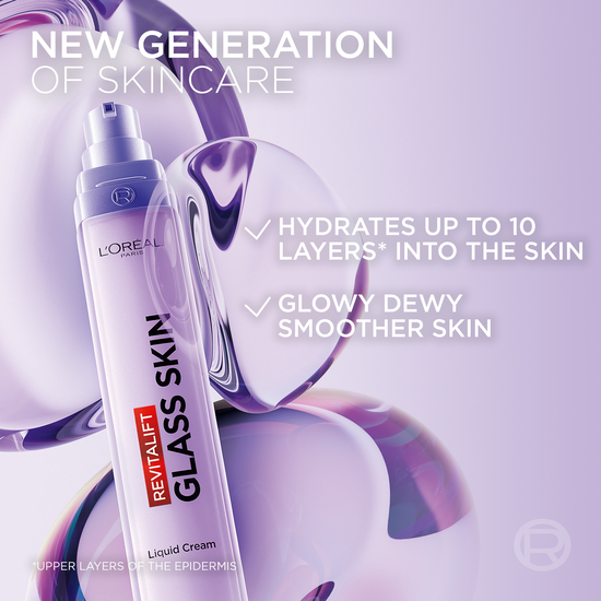 L'Oréal Paris Revitalift Filler Glass Skin Flytande Dagkräm 50 ml