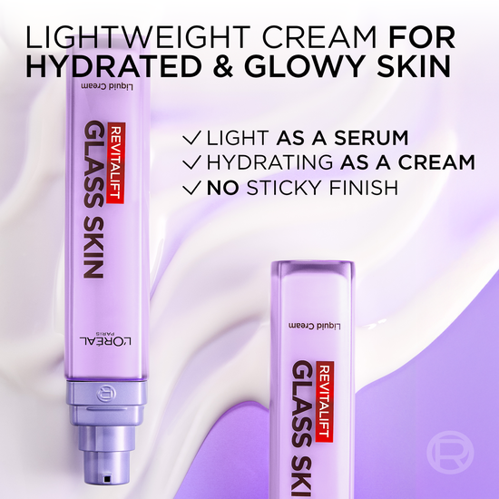 L'Oréal Paris Revitalift Filler Glass Skin Flytande Dagkräm 50 ml