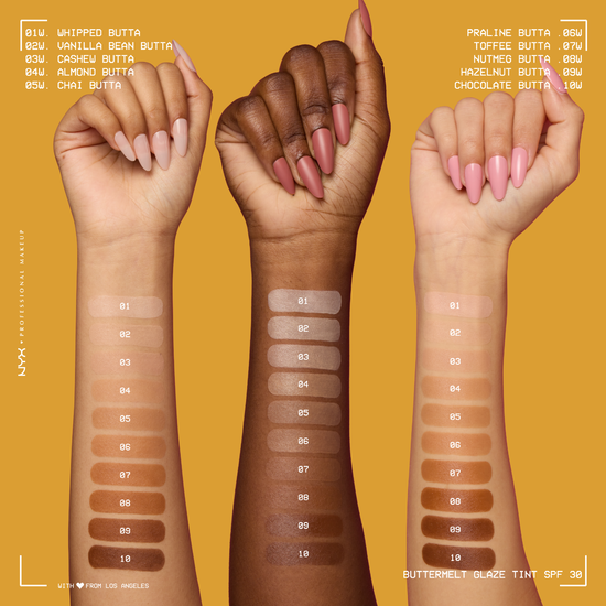 NYX Professional Makeup Buttermelt Glaze Skin Tint SPF30 Foundation 08 Nutmeg Butta 30 ml