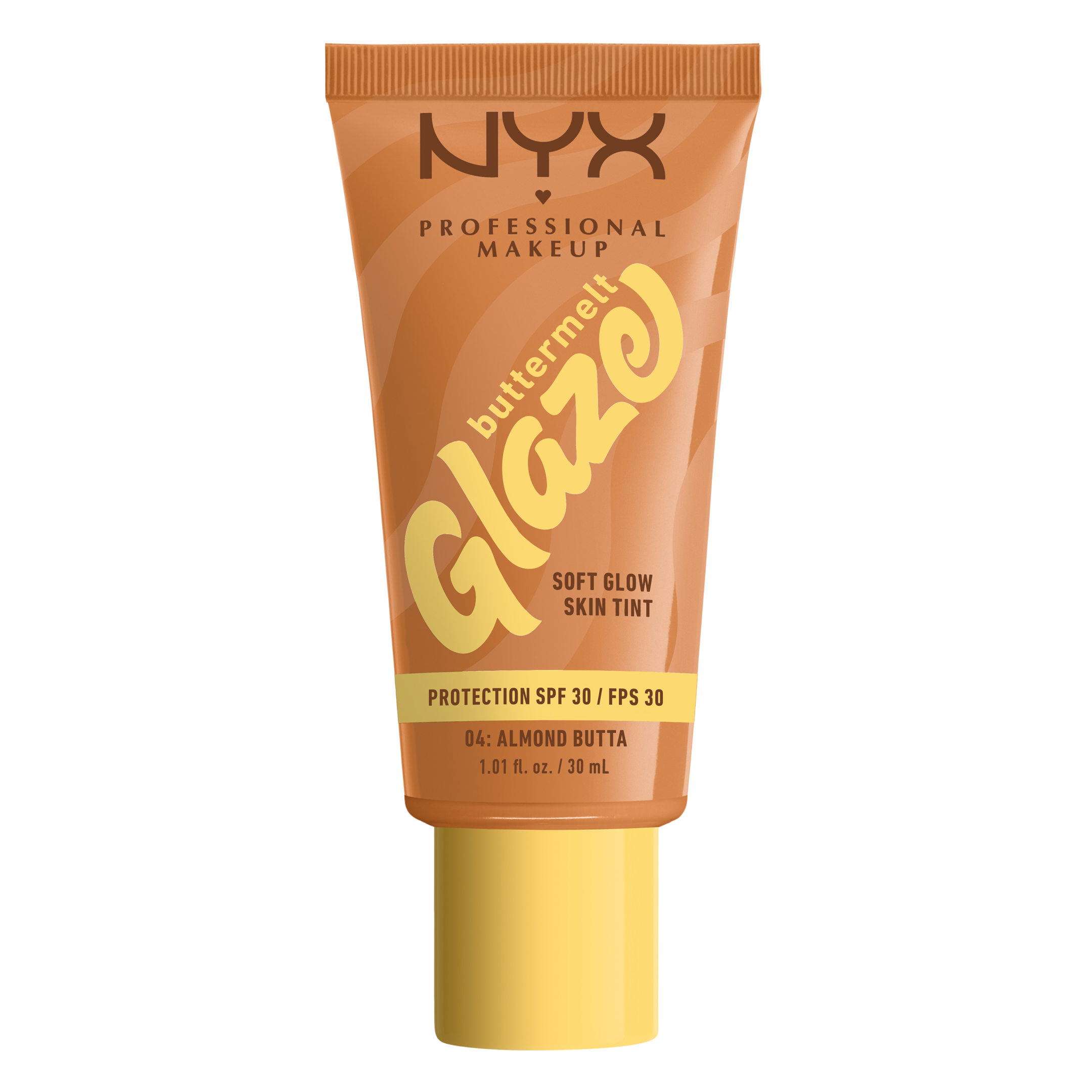 NYX Professional Makeup Buttermelt Glaze Skin Tint SPF30 Foundation 04 Almond Butta 30 ml