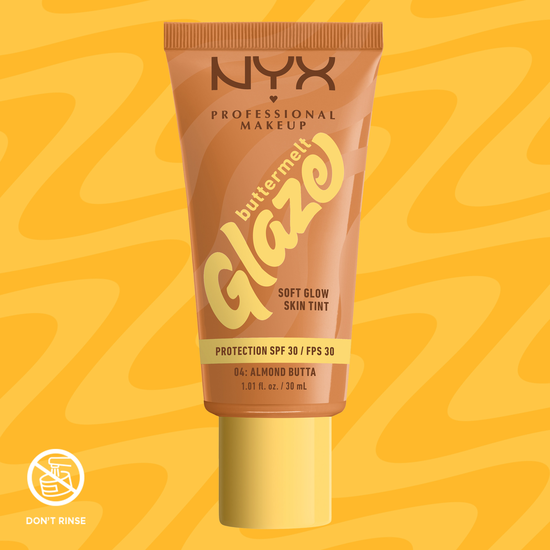 NYX Professional Makeup Buttermelt Glaze Skin Tint SPF30 Foundation 04 Almond Butta 30 ml