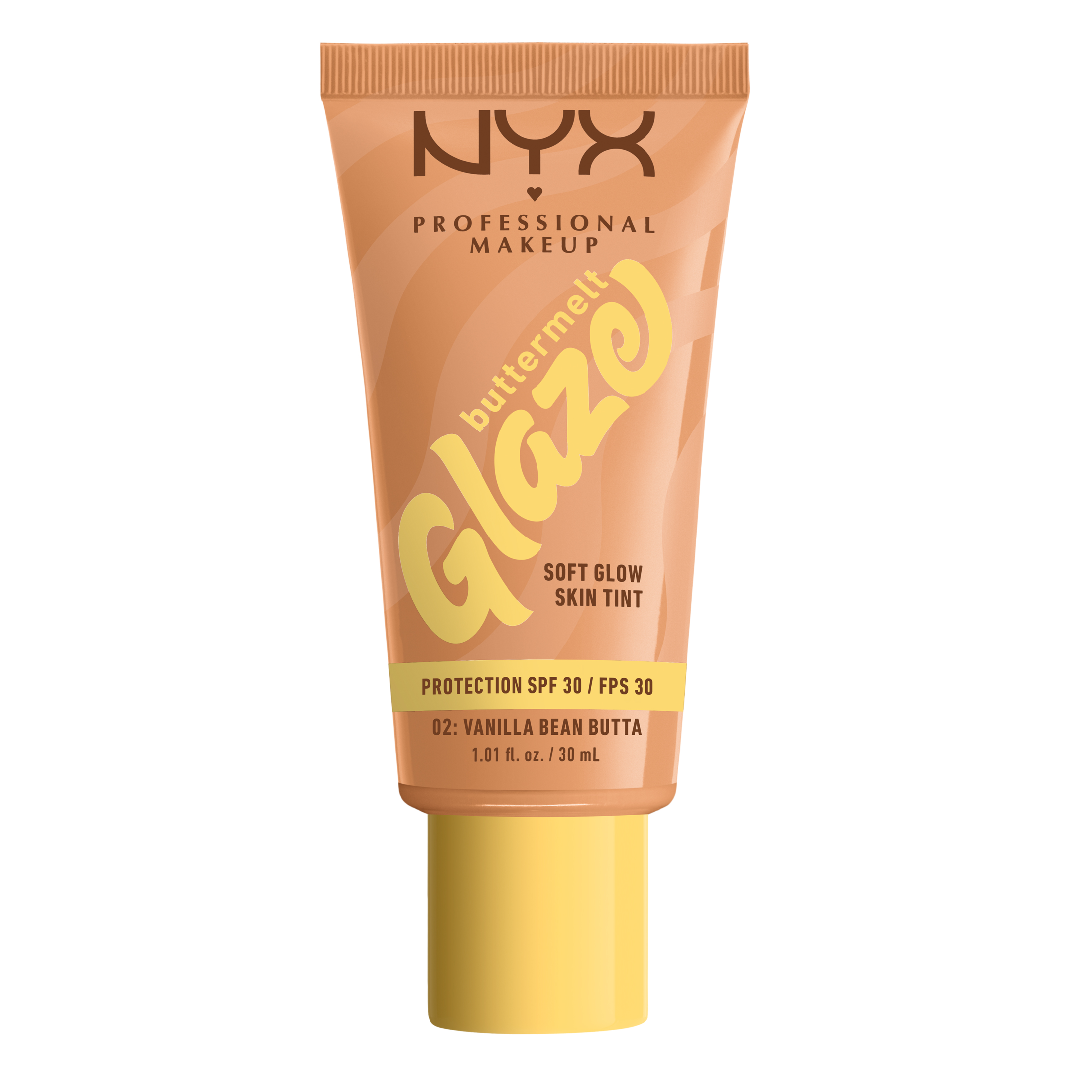 NYX Professional Makeup Buttermelt Glaze Skin Tint SPF30 Foundation 02 Vanilla Bean Butta 30 ml