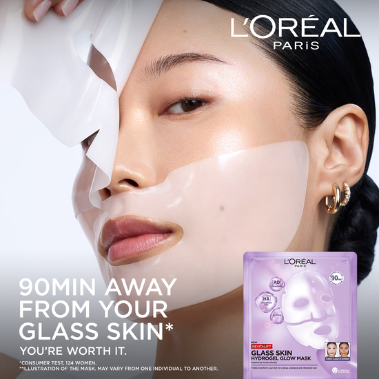 L'Oréal Paris Revitalift Filler Glass Skin Hydrogel Glow Mask