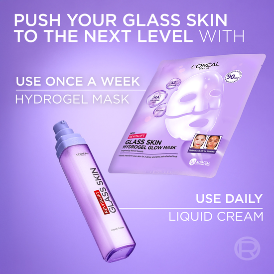 L'Oréal Paris Revitalift Filler Glass Skin Hydrogel Glow Mask