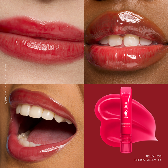 NYX Professional Makeup Jelly Job Läppglans 14 Cherry Jelly 8 ml