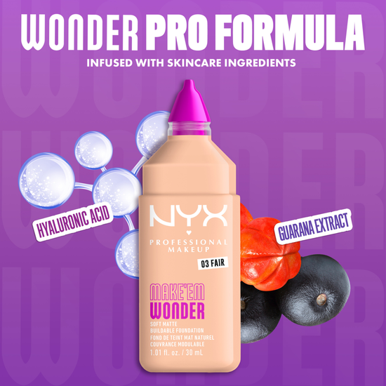 NYX Professional Makeup Make Em Wonder Foundation 03 Fair 30 ml