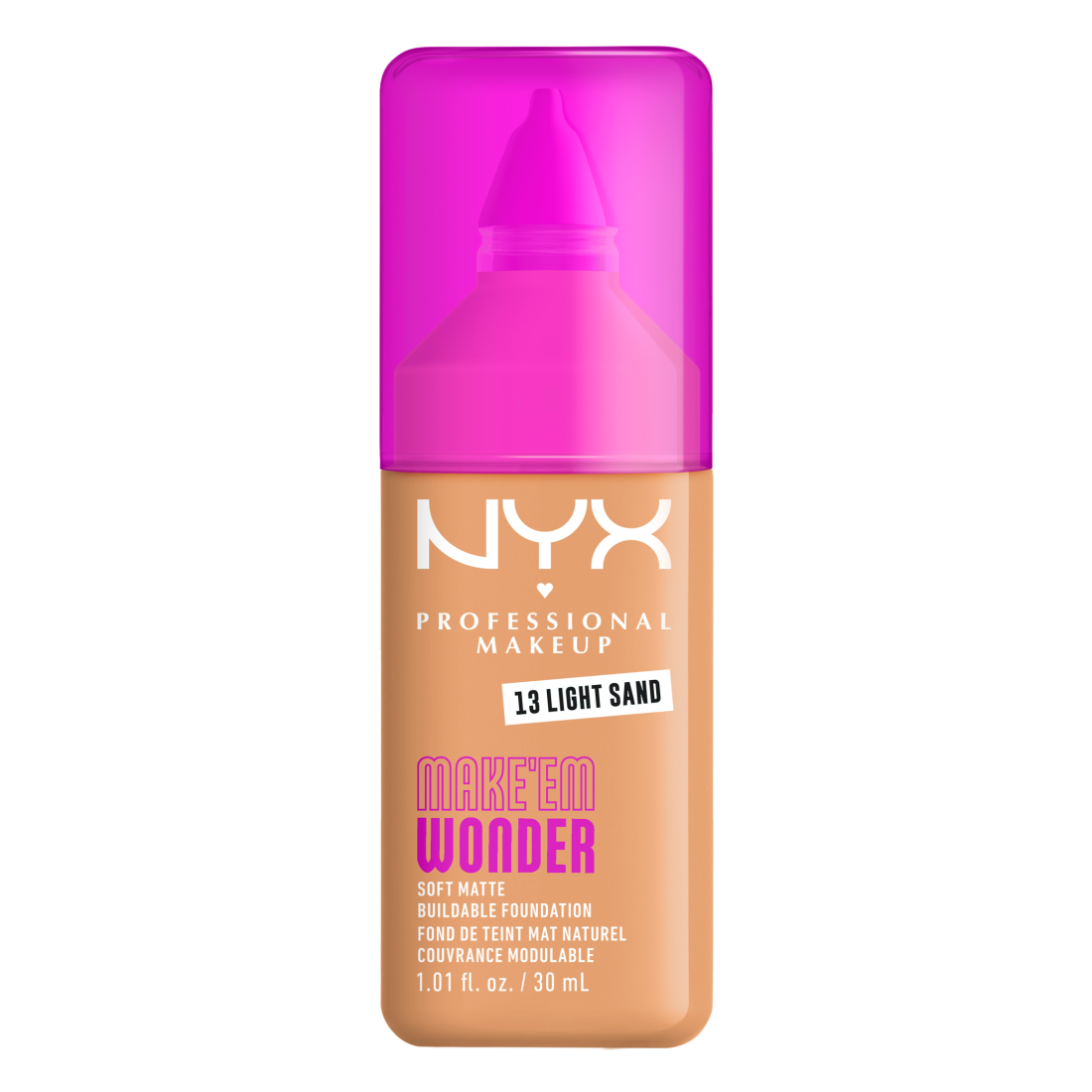 NYX Professional Makeup Make Em Wonder Foundation 13 Light Sand 30 ml