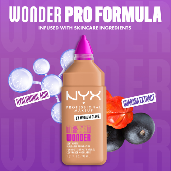 NYX Professional Makeup Make Em Wonder Foundation 17 Medium Olive 30 ml