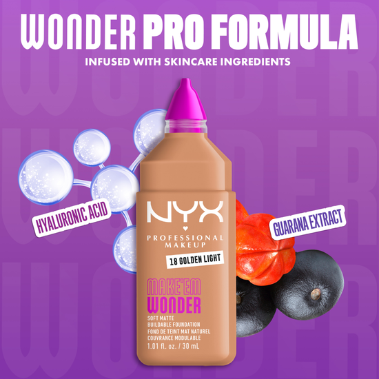 NYX Professional Makeup Make Em Wonder Foundation 18 Golden Light 30 ml