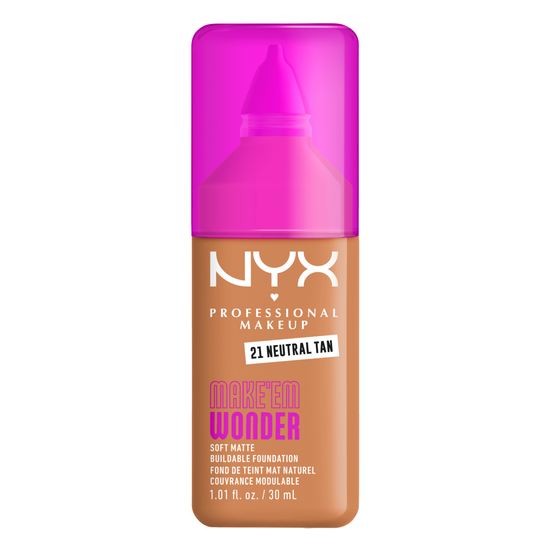 NYX Professional Makeup Make Em Wonder Foundation 21 Neutral Tan 30 ml