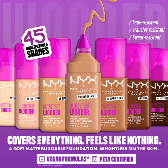 NYX Professional Makeup Make Em Wonder Foundation 21 Neutral Tan 30 ml