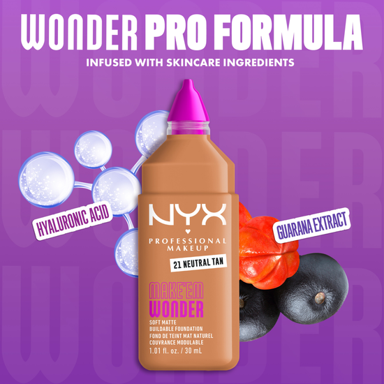 NYX Professional Makeup Make Em Wonder Foundation 21 Neutral Tan 30 ml