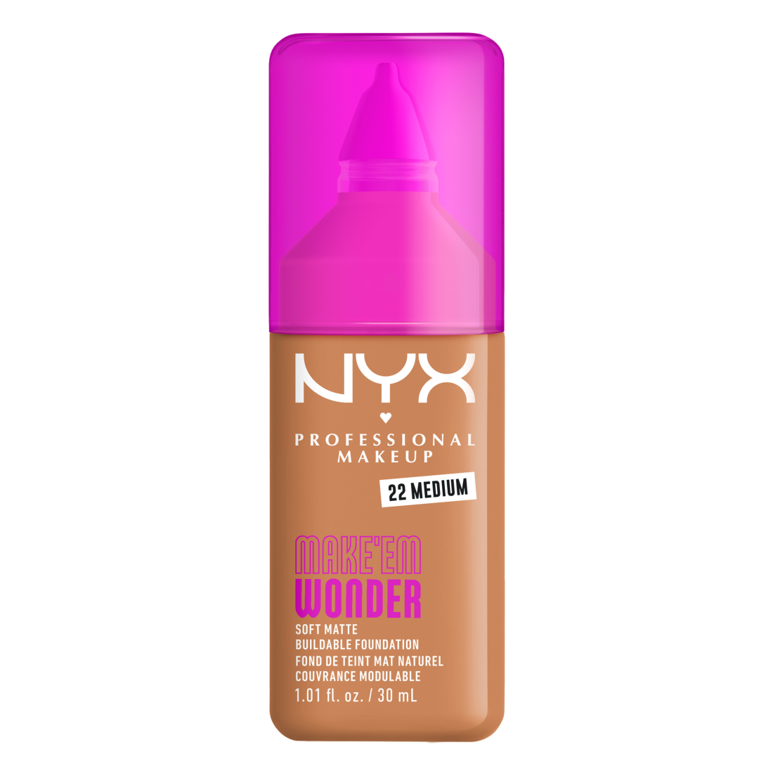 NYX Professional Makeup Make Em Wonder Foundation 22 Medium 30 ml