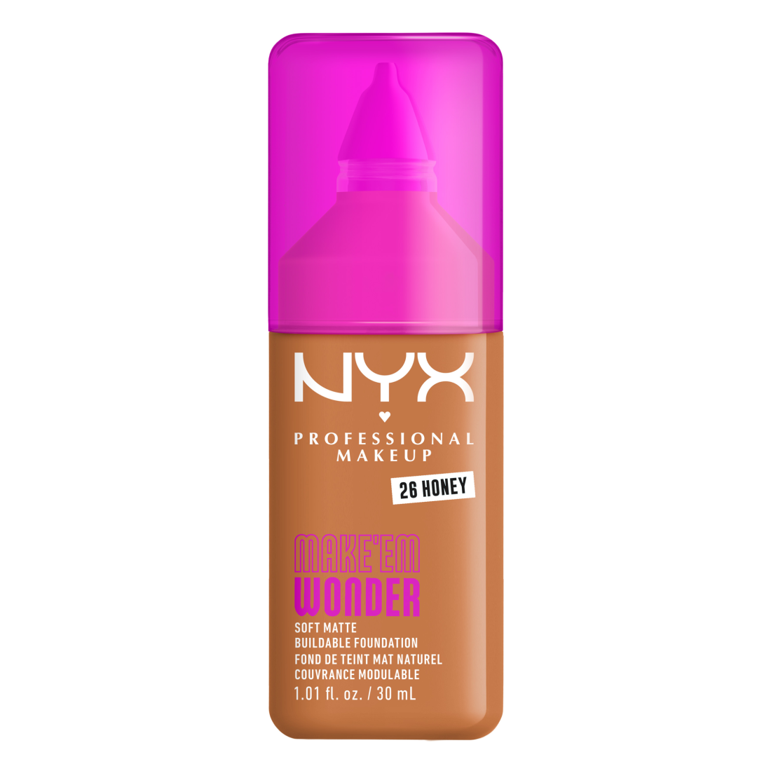 NYX Professional Makeup Make Em Wonder Foundation 26 Honey 30 ml