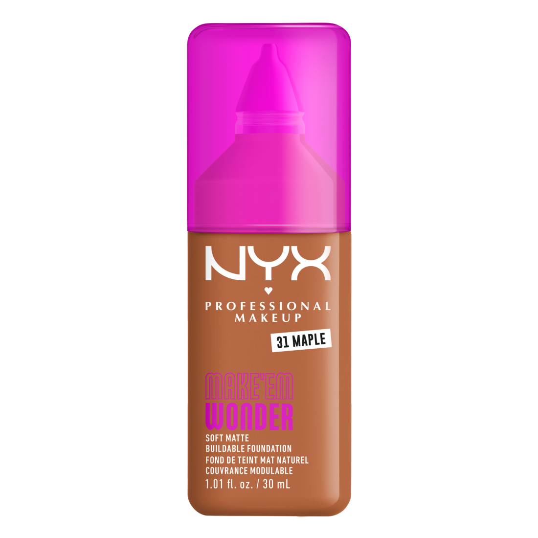 NYX Professional Makeup Make Em Wonder Foundation 31 Maple 30 ml